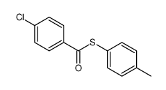 S-(4-methylphenyl) 4-chlorobenzenecarbothioate结构式