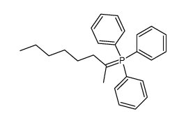 (1-methyl-heptylidene)-triphenyl-λ5-phosphane结构式