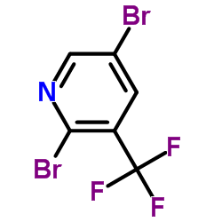 2,5-Dibromo-3-(trifluoromethyl)pyridine Structure
