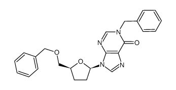 N[SP]1[/SP],5'-O-dibenzyl-2',3'-dideoxyinosine结构式