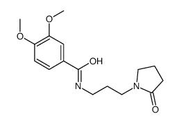 3,4-dimethoxy-N-[3-(2-oxopyrrolidin-1-yl)propyl]benzamide Structure