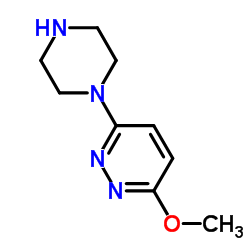 3-Methoxy-6-(1-piperazinyl)pyridazine Structure