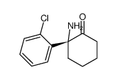 (R)-2-amino-2-(2-chlorophenyl)cyclohexanone结构式