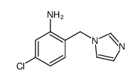 5-chloro-2-(imidazol-1-ylmethyl)aniline结构式