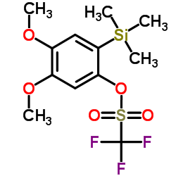 4,5-Dimethoxy-2-(trimethylsilyl)phenyl Trifluoromethanesulfonate Structure