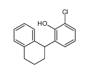 2-chloro-6-(1,2,3,4-tetrahydronaphthalen-1-yl)phenol Structure