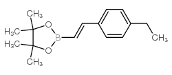 4-乙基-反-BETA-苯乙烯基硼酸频哪醇酯结构式