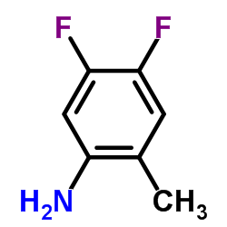 4,5-二氟-2-甲基苯胺结构式