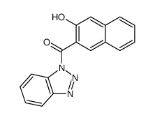 (1H-benzo[d][1,2,3]triazol-1-yl)(3-hydroxynaphthalen-2-yl)methanone结构式