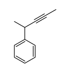 pent-3-yn-2-ylbenzene Structure