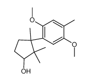 3-(2,5-dimethoxy-4-methylphenyl)-2,2,3-trimethylcyclopentan-1-ol结构式
