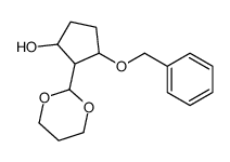 2-(1,3-dioxan-2-yl)-3-phenylmethoxycyclopentan-1-ol Structure