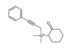 dimethyl-(2-oxocyclohexyl)-(3-phenylprop-2-ynyl)azanium Structure