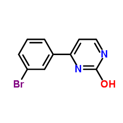 4-(3-溴苯基)嘧啶-2-醇结构式