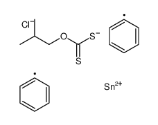 O-(2-methylpropyl) [chloro(diphenyl)stannyl]sulfanylmethanethioate Structure