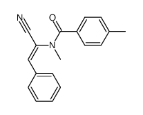 (Z)-2-(N-4-Methylbenzoyl-N-methylamino)-3-phenyl-2-propenenitrile结构式