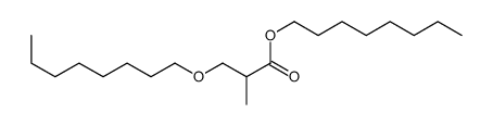octyl 2-methyl-3-octoxypropanoate Structure