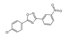 5-(4-chlorophenyl)-3-(3-nitrophenyl)-1,2,4-oxadiazole Structure