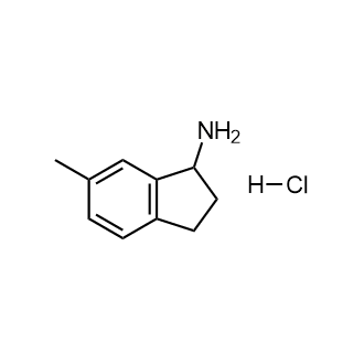 6-甲基-2,3-二氢-1H-茚-1-胺盐酸盐结构式