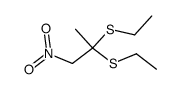 2,2-Bis(ethylthio)-1-nitropropane Structure