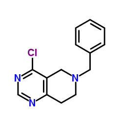 6-苄基-4-氯-5,6,7,8-四氢-吡啶[4,3-D]嘧啶结构式