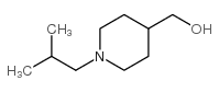 (1-异丁基哌啶-4-基)甲醇结构式