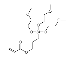 3-[tris(2-methoxyethoxy)silyl]propyl prop-2-enoate Structure