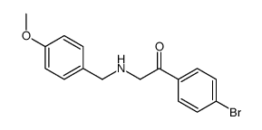 1-(4-bromophenyl)-2-[(4-methoxyphenyl)methylamino]ethanone Structure