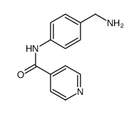 4-Pyridinecarboxamide, N-[4-(aminomethyl)phenyl] Structure