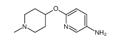 6-(1-methylpiperidin-4-yloxy)pyridin-3-ylamine结构式
