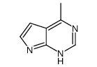 4-甲基-7H-吡咯并[2,3-d]嘧啶结构式