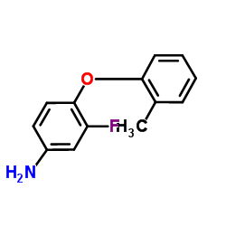 3-Fluoro-4-(2-methylphenoxy)aniline Structure