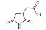 (2,4-二氧代咪唑啉-1-基)乙酸结构式
