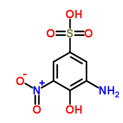 6-硝基-2-氨基苯酚-4-磺酸结构式