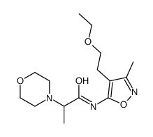 N-[4-(2-ethoxyethyl)-3-methyl-1,2-oxazol-5-yl]-2-morpholin-4-ylpropanamide Structure