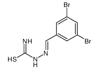 [(3,5-dibromophenyl)methylideneamino]thiourea Structure