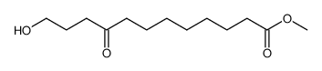 methyl 12-hydroxy-9-oxododecanoate结构式