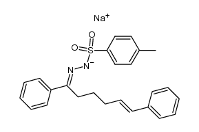 sodium salt of (E)-1,6-diphenyl-5-hexen-1-one N-tosylhydrazone Structure