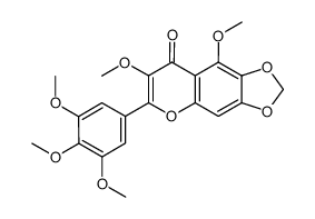 3,5,3′,4′,5′-pentamethoxy-6,7-methylenedioxyflavone Structure