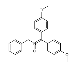 [Bis-(4-methoxy-phenyl)-methylen]-benzyl-aminoxid结构式