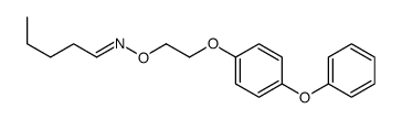 (E)-N-[2-(4-phenoxyphenoxy)ethoxy]pentan-1-imine结构式