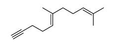6,10-dimethylundeca-5,9-dien-1-yne结构式