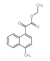 ETHYL 4-METHYL-1-NAPHTHOYLFORMATE结构式