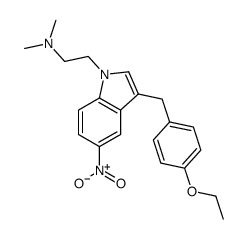 2-[3-[(4-ethoxyphenyl)methyl]-5-nitroindol-1-yl]-N,N-dimethylethanamine结构式