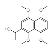 2-(1-hydroxyethyl)-1,4,5,8-tetramethoxynaphthalene结构式