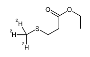 3-(甲基-d3-巯基)丙酸乙酯结构式