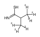 2-Methyl-d3-propane-3,3,3-d3-thioamide结构式
