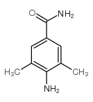 3,5-二甲基-4-氨基苯甲酰胺结构式