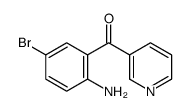(2-氨基-5-溴苯基)(吡啶-3-基)甲酮结构式