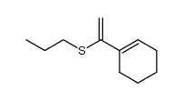 N-propyl(1-cyclohexenylvinyl)sulfane Structure